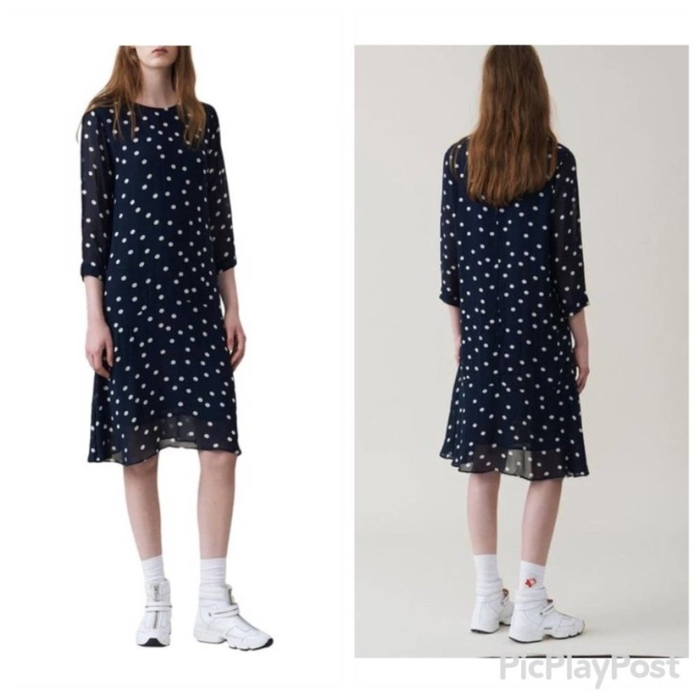 Ganni MIDI Polka Dot Dress